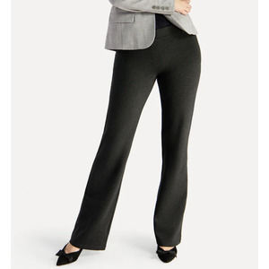 Betabrand Boot-Cut Classic Dress Pant Yoga Pants Charcoal Size Medium Long